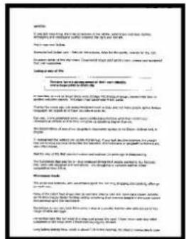 Scanned text of a formal letter or document with redacted sections and body text, likely from an academic or legal document.
