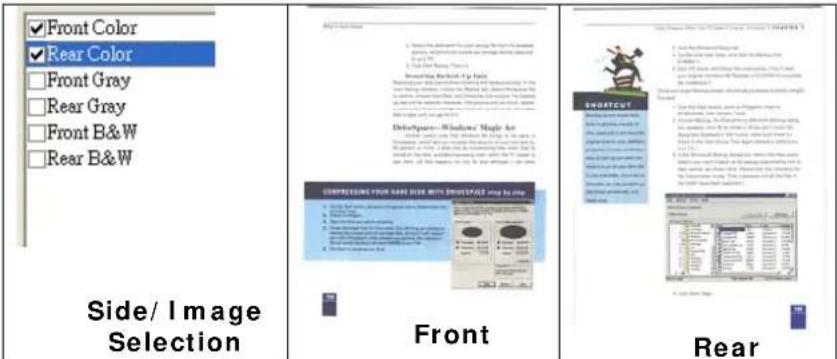 ✓ Front Color ✓ Rear Color □ Front Gray □ Rear Gray □ Front B&W □ Rear B&W Side/ Image Selection Crossing to the image in the image, which is used to create a new image. The image is designed to create a new color (which is not currently visible). For example, it is designed to create a new color (w…