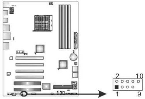BIOSTAR TA890FXE - F\_1394A1: IEEE 1394 Header - 1
