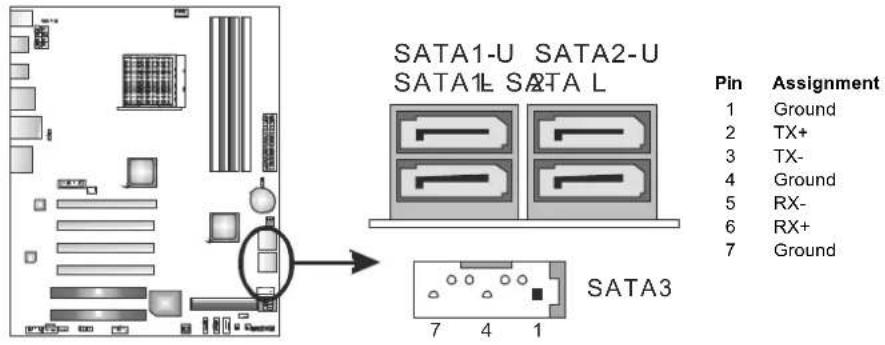 BIOSTAR TA890FXE - SATA1\~SATA3: Serial ATA Connectors - 1