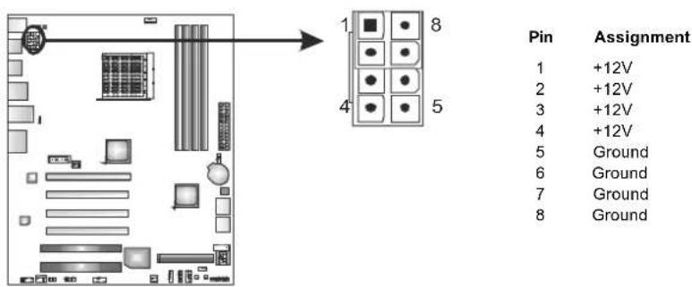 BIOSTAR TA890FXE - ATXPWR2: AT X Power Source Connector - 1