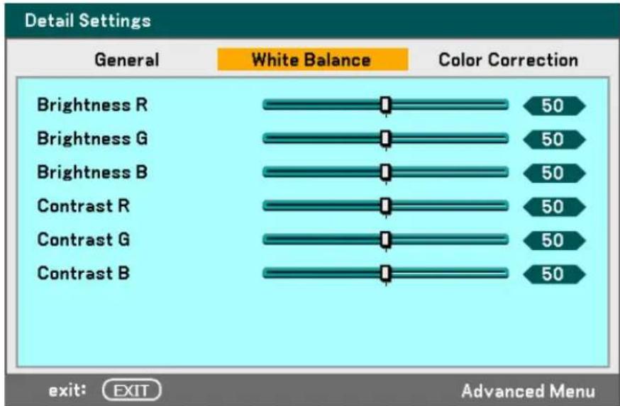 NEC NP4001-08ZL - White Balance - 1