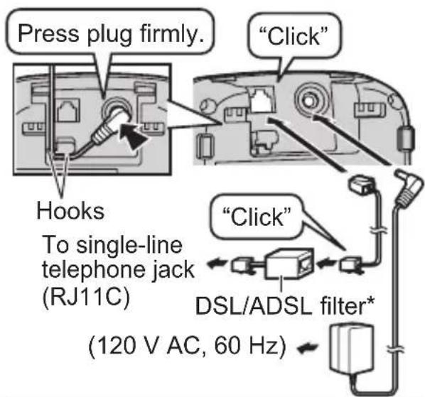 PANASONIC KX-TG4011N - Connections - 2