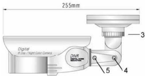 255mm Digital IP Day / Night Color Camera DNR 3 5 4