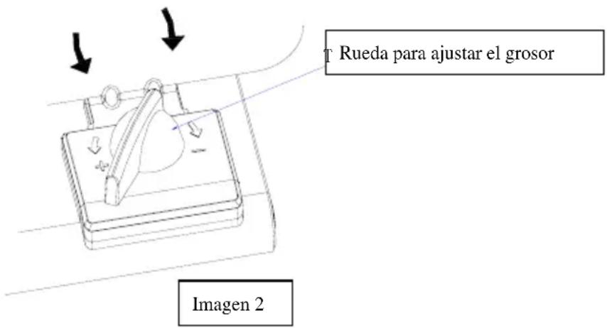 Rueda para ajustar el grosor Imagen 2