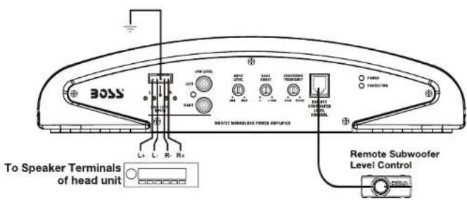 BOSS CXX502 - High Level Input Wiring - 2