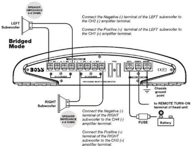 BOSS CXX502 - High Level Input Wiring - 7