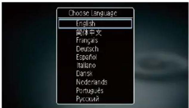 Choose Language English 简体中文 Français Deutsch Español Italiano Dansk Nederlands Português Русский