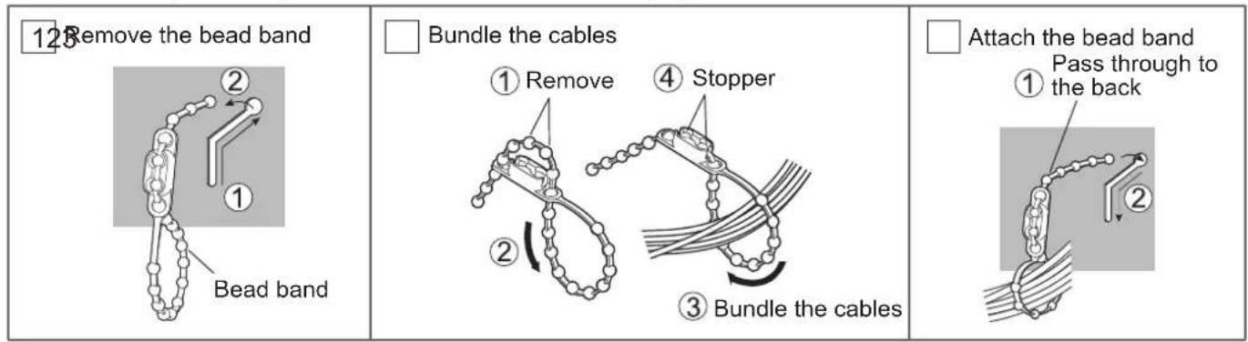 SANYO PID-47NE1 - AC cord connection and fixing, cable fixing - 2