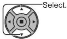SANYO PID-47NE1 - Select the item. - 2