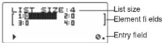 SHARP EL-W516XBSL - Entering and Storing Lists - 1