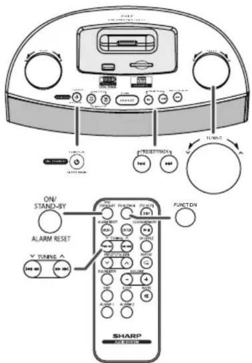 SHARP DK-CL5P - Listening to the radio - 1