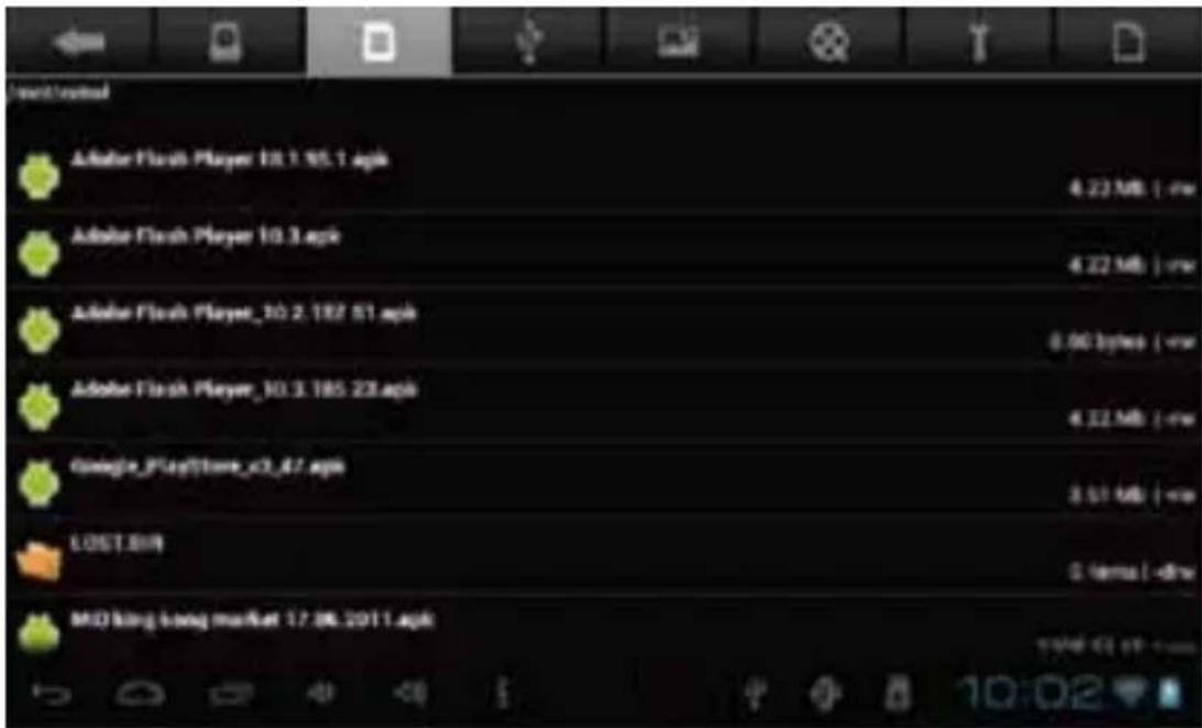 Market capital Adobe Flash Player 10.1.95.1 apk 4.22 MB / -rw Adobe Flash Player 10.3.apk 4.22 MB / -rw Adobe Flash Player_10.2.187.51 apk 6.00 bytes / -rw Adobe Flash Player_10.3.185.23/apk 4.22 MB / -rw Google PlayStore_x3.x7/apk 3.51 MB / -rw LOST.BIN 0 items / -dw MO King Long Market 17.06.2011.apk