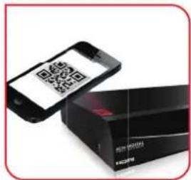 Image showing a smartphone displaying a QR code and a device labeled 'HUAAN' with visible text.