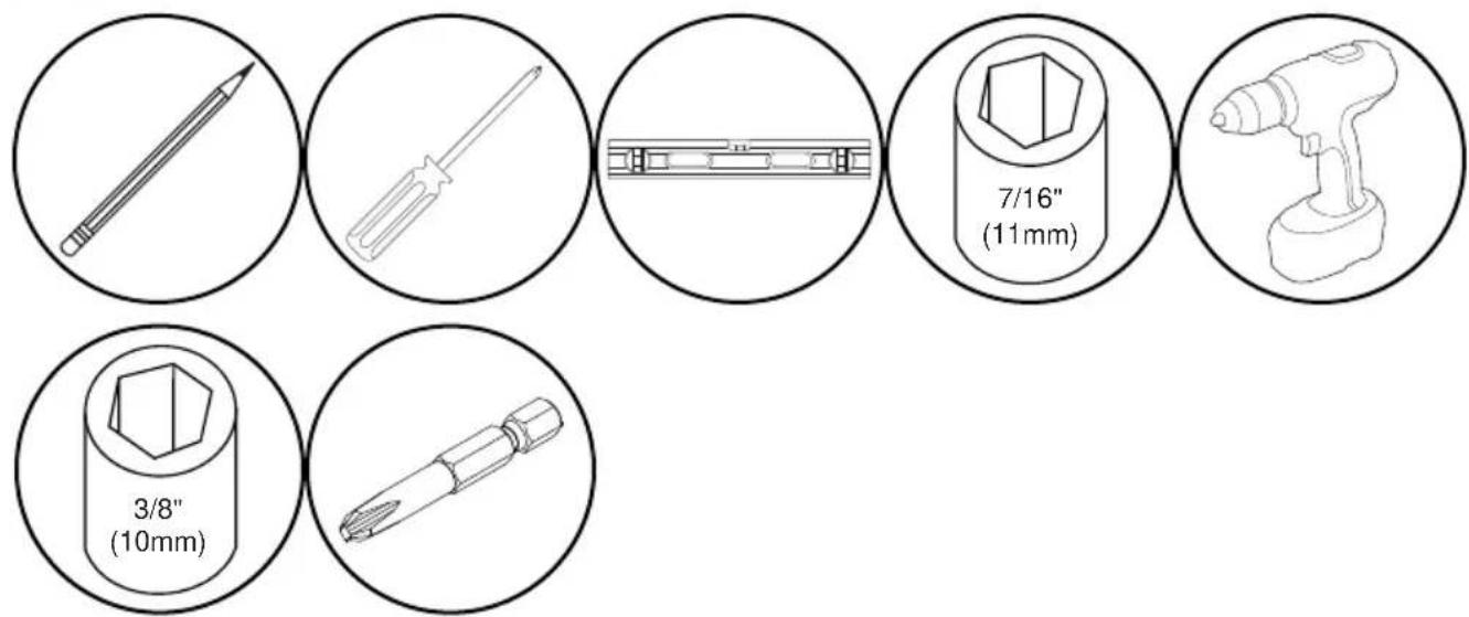 7/16" (11mm) 3/8" (10mm)