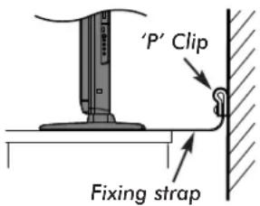 'P' Clip Fixing strap