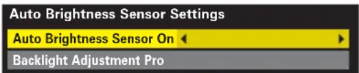Auto Brightness Sensor Settings Auto Brightness Sensor On Backlight Adjustment Pro