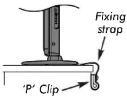 Fixing strap 'P' Clip
