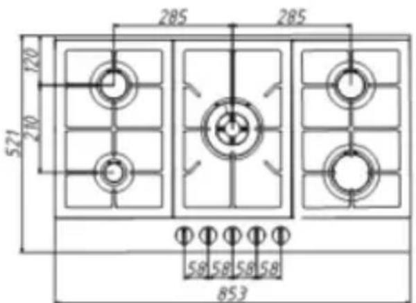 KELVINATOR KHG640SS2 - On base cabinet with oven - 6