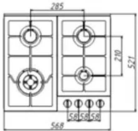 KELVINATOR KHG640SS2 - On base cabinet with oven - 7