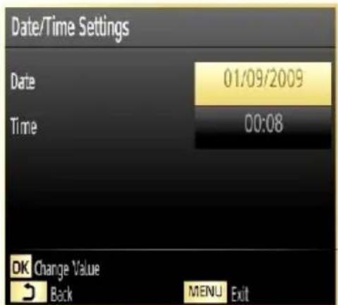 Finlux 32F6030-T-IB - Configuring Date/Time Settings - 1