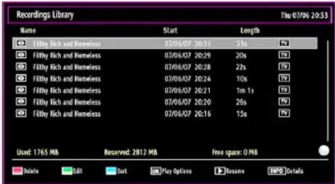 Finlux 32F6030-T-IB - Watching Recorded Programmes - 1