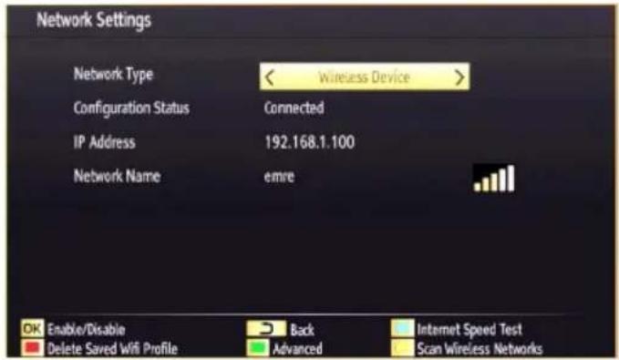 Finlux 32F6030-T-IB - Wi-Fi Settings (Optional) - 3
