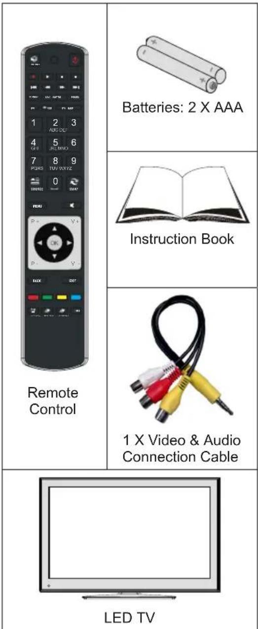 Finlux 32F6030-T-IB - Package Contents - 1