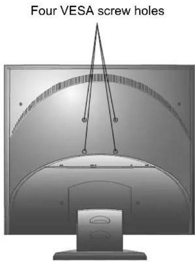 Four VESA screw holes