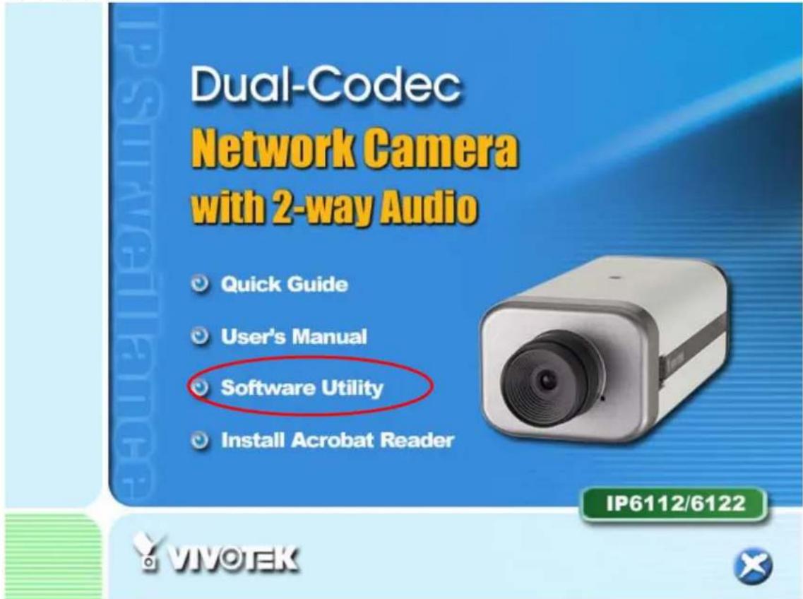 Dual-Codec Network Camera with 2-way Audio Quick Guide User's Manual Software Utility Install Acrobat Reader IP6112/6122 VIVOTEK