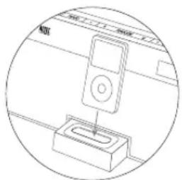 ALTEC LANSING Moondance Glow M402ACE - Placing and Removing Adapters for the iPod - 1