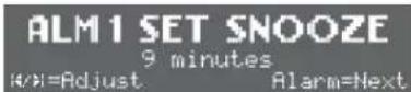 ALTEC LANSING Moondance Glow M402ACE - Set snooze duration. - 1