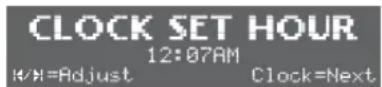 ALTEC LANSING Moondance Glow M402ACE - Set the hour. - 1