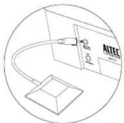 ALTEC LANSING Moondance Glow M402ACE - Press any button on the wireless snooze remote twice. - 2