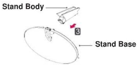 LG 20EN43S-B - Detaching the Stand Base - 2