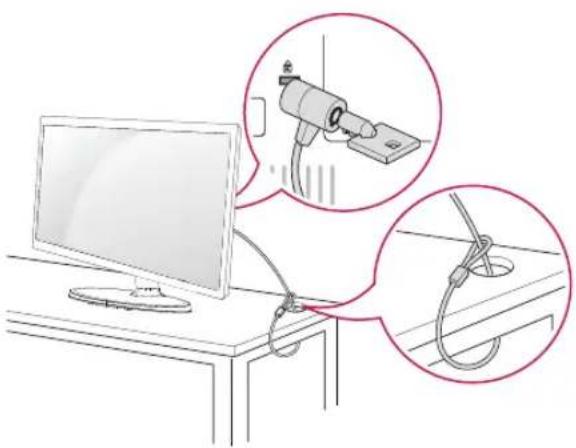 LG 20EN43S-B - Using the Kensington security system - 1