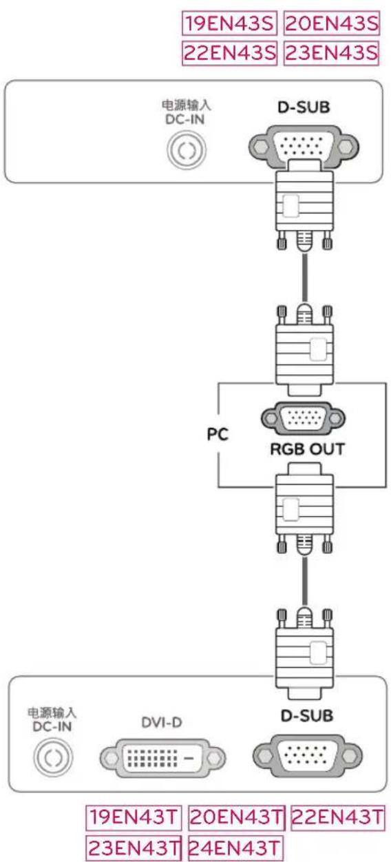 LG 20EN43S-B - D-SUB connection - 1
