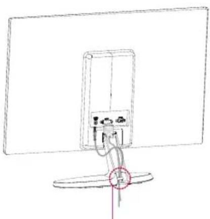 LG 20EN43S-B - Using the cable holder - 1