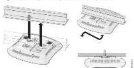 DELL PowerConnect W-IAP104 - Using the Integrated Ceiling Tile Rail Slots - 2