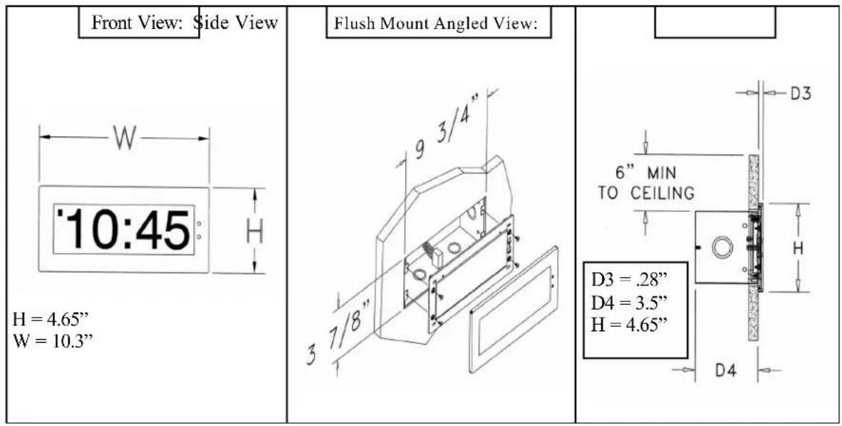 Valcom V-D2440 - Flush Mount Installation - 1