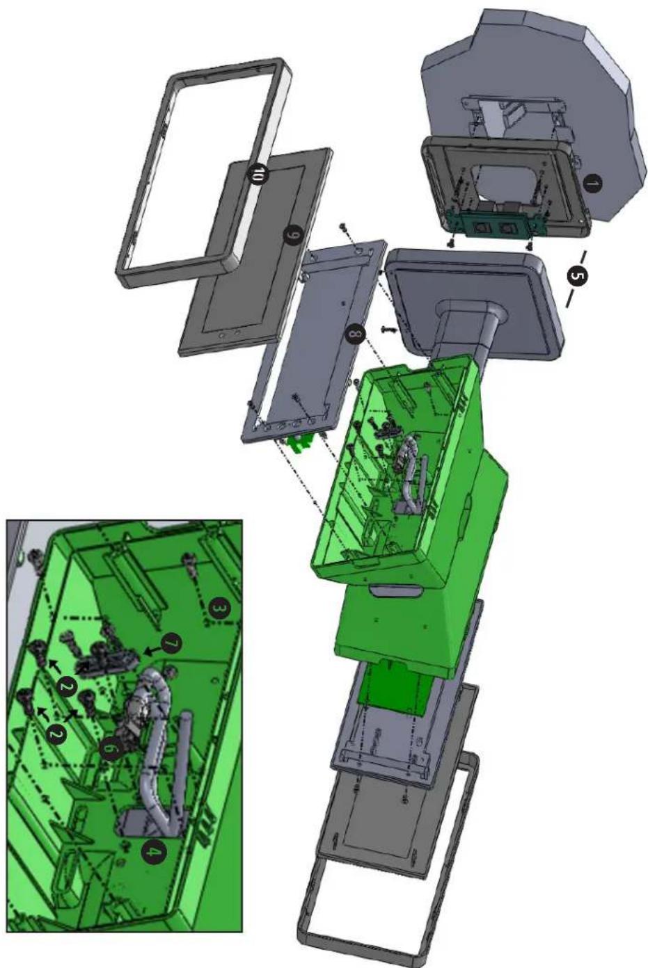 Valcom V-D2440 - Plastic Double Mount Installation - 1