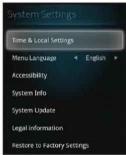 VIZIO Co-Star - Adjusting the Time and Local Settings - 1