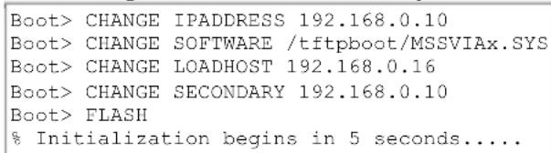 Lantronix MSS4 - Entering Commands at the Boot Prompt - 1