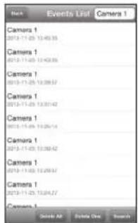 Events List Camera 1 2013-11-05 13:40:35 Camera 1 2013-11-05 13:42:35 Camera 1 2013-11-05 13:28:57 Camera 1 2013-11-05 13:31:42 Camera 1 2013-11-05 13:26:14 Camera 1 2013-11-05 13:30:42 Camera 1 2013-11-05 13:29:57 Camera 1 2013-11-05 13:24:27 Camera 1 Google All Edit Date Search