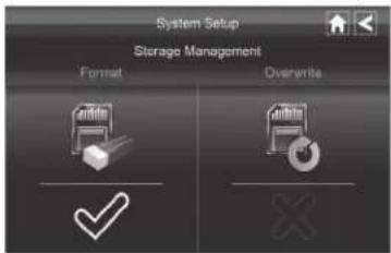 System Setup Storage Management Format Overwrite