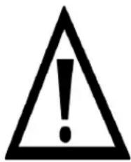 Warning symbol with exclamation mark inside triangle
