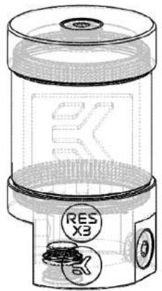 EK Water Blocks 3831109841020 - STEP 1: GENERAL INFORMATION. Factory provided EK-RES X3 series reservoir - 2
