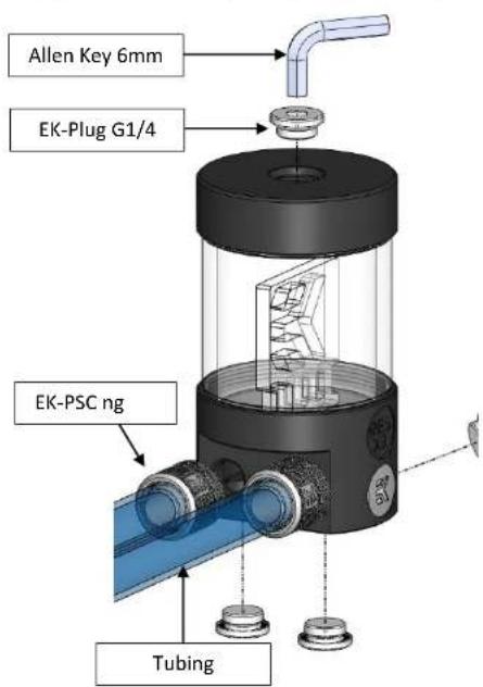 Allen Key 6mm EK-Plug G1/4 EK-PSC ng Tubing