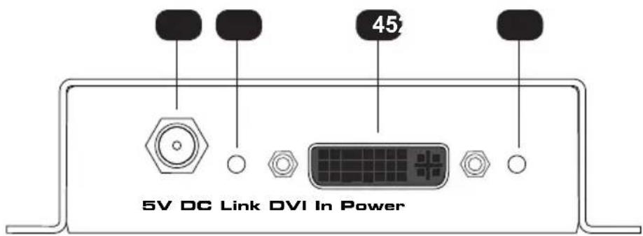45° 5V DC Link DVI In Power