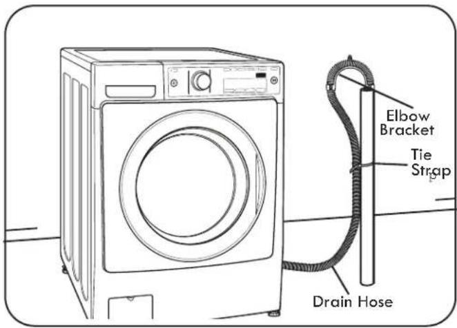 Elbow Bracket Tie Strap Drain Hose